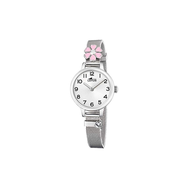 Reloj para niña de comunión con pulsera de plata de regalo.