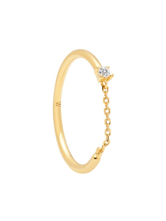 Anillo P D Paola Nia Plata 925MM Dorado