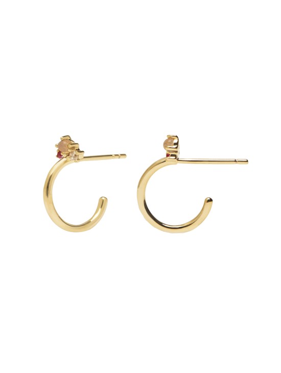 Pendientes P D Paola Libellule Plata 925MM Dorado