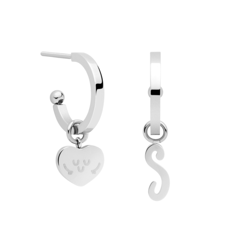 PENDIENTES MR WONDERFUL Magic Letters - SILVER