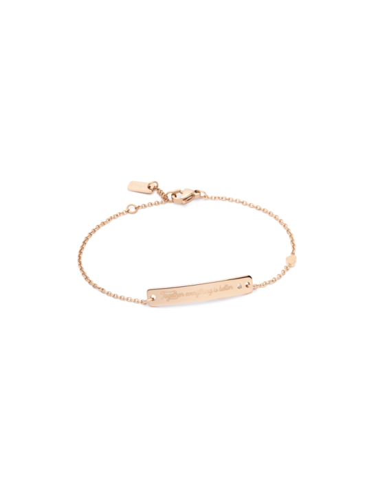 PULSERA MR WONDERFUL Wonderful Words - ROSEGOLD | Joyería Parejo