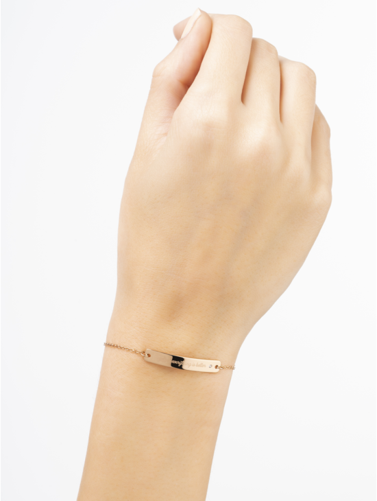 PULSERA MR WONDERFUL Wonderful Words - ROSEGOLD | Joyería Parejo