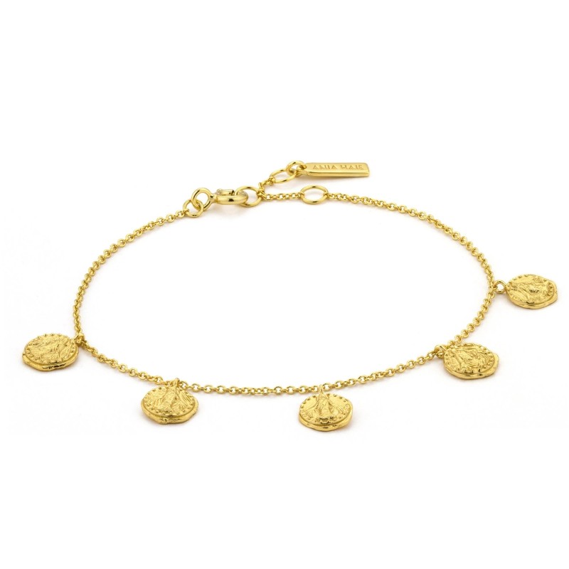 Pulsera Ania Haie Gold Deus B009-01G Plata de Ley | Joyería Parejo