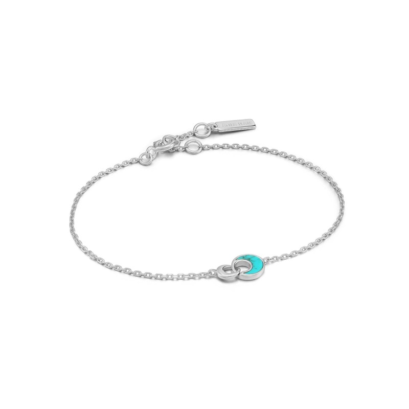 Pulsera Ania Haie Silver Tidal Turquoise Crescent B027-03H Plata de Ley | Joyería Parejo