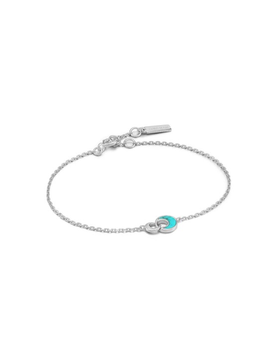 Pulsera Ania Haie Silver Tidal Turquoise Crescent B027-03H Plata de Ley | Joyería Parejo