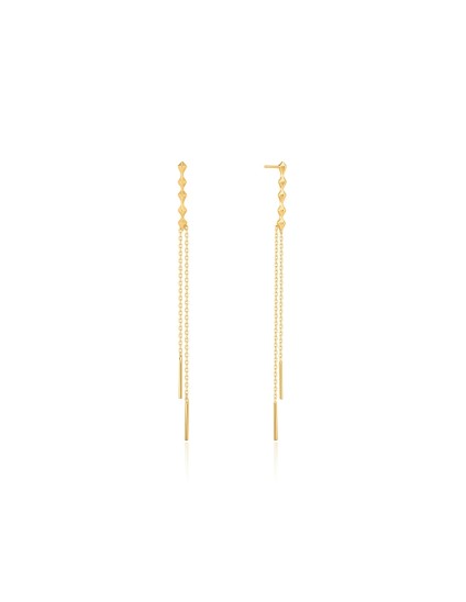 Pendientes Ania Haie Gold Spike Double E025-01G Plata de Ley | Joyería Parejo