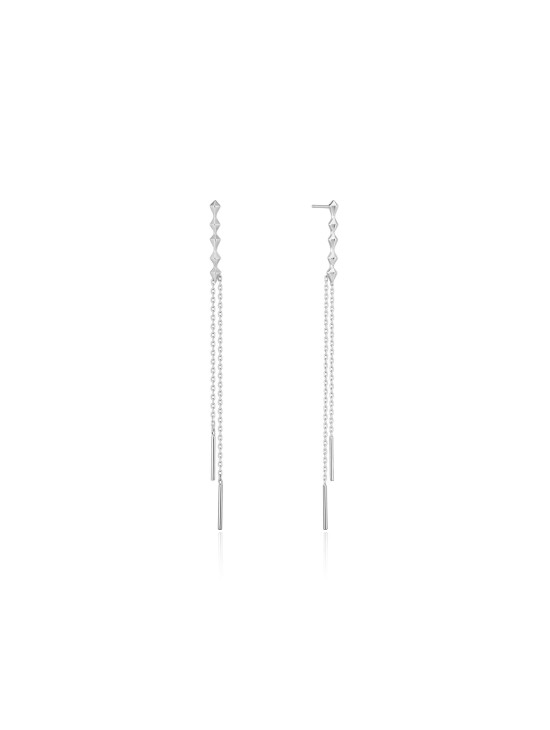 Pendientes Ania Haie Silver Spike Double E025-01H Plata de Ley