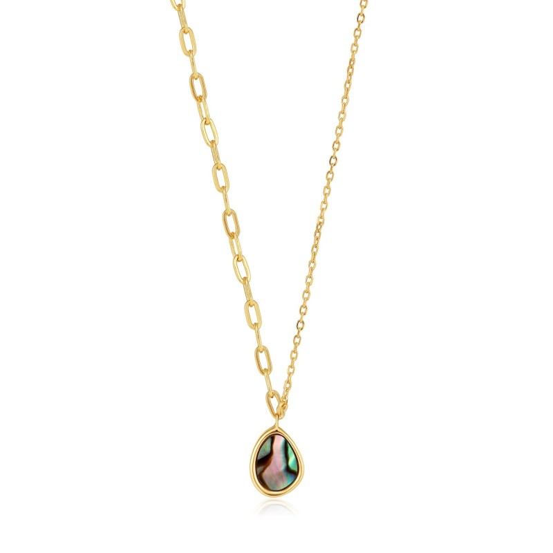 Collar Ania Haie Gold Abalone N027-02G Plata de Ley