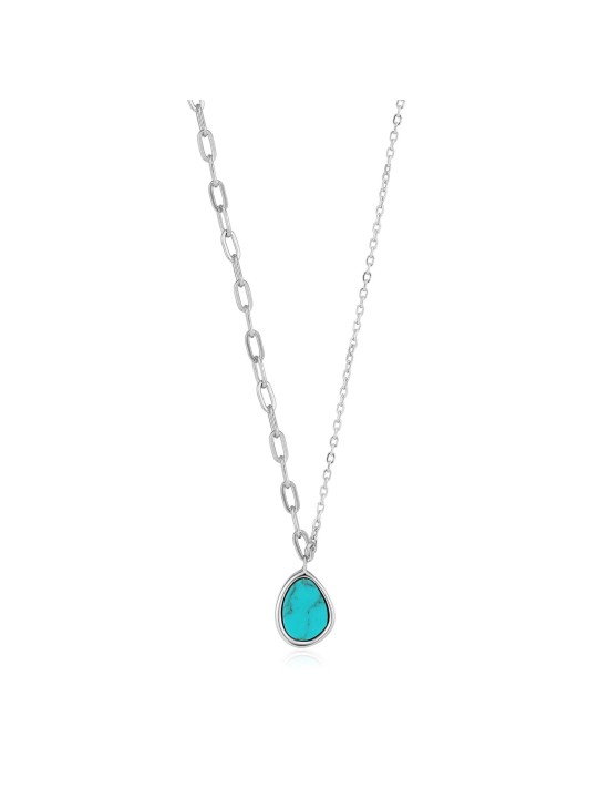 Collar Ania Haie Silver Turquoise N027-02H Plata de Ley