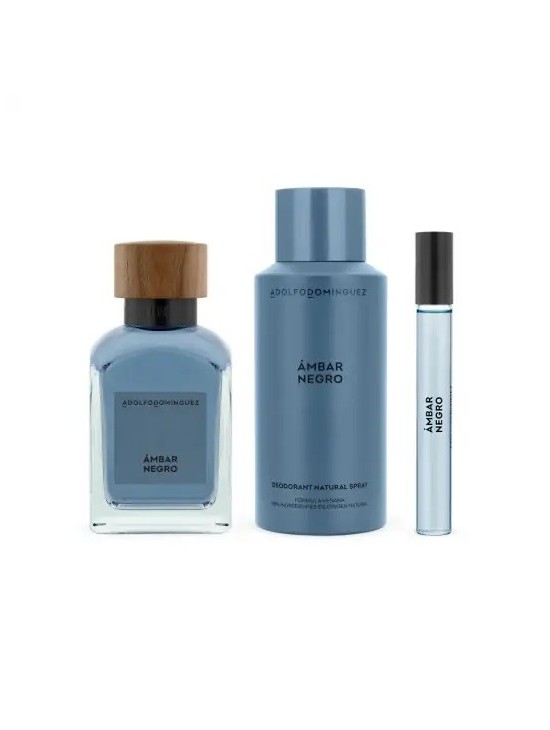 Set Eau de Parfum Ámbar Negro Hombre Adolfo Domínguez | Parejo