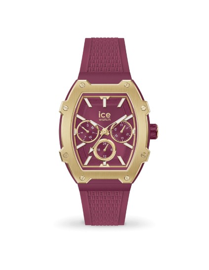 Reloj Ice Boliday Gold Burgundy Mujer | 022868