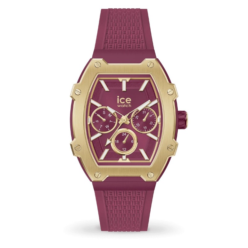 Reloj Ice Boliday Gold Burgundy Mujer | 022868