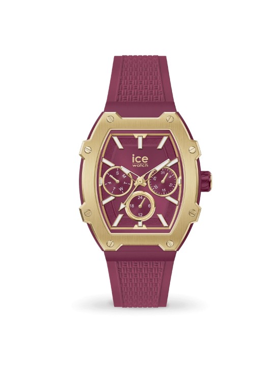 Reloj Ice Boliday Gold Burgundy Mujer | 022868