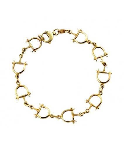 Pulsera de Estribos oro de 18k. 750 mls