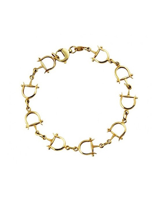 Pulsera de Estribos oro de 18k. 750 mls