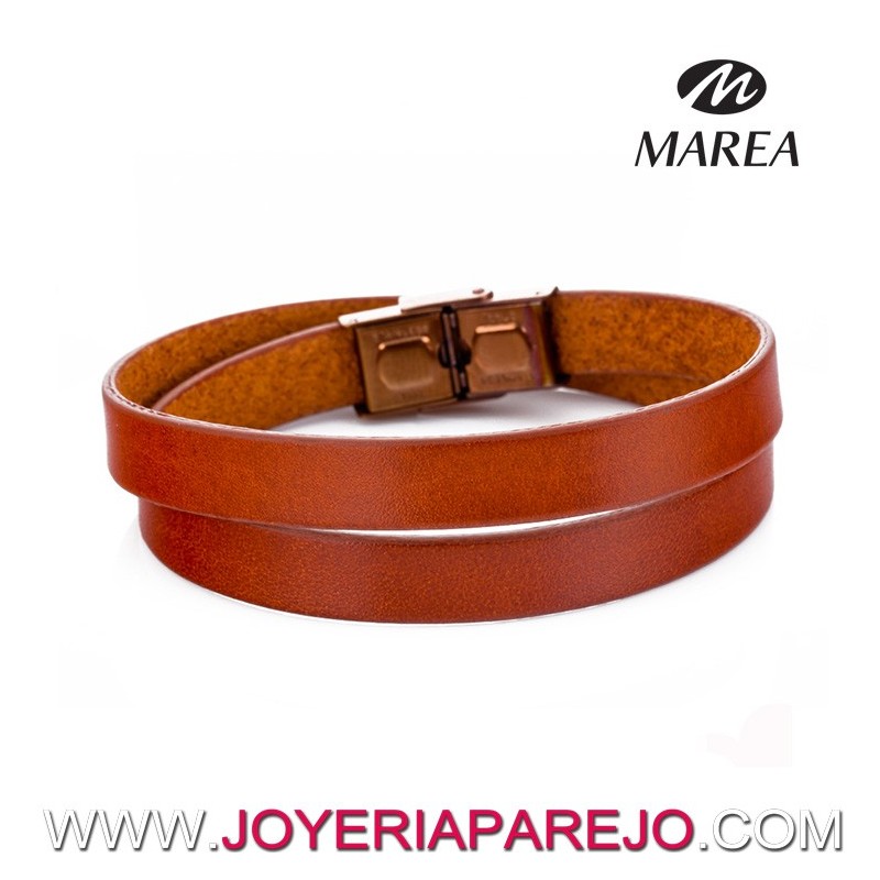 Pulsera Marea Jewel D00103/29 Doble Vuelta Marrón