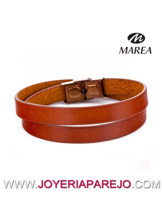 Pulsera Marea Jewel D00103/29 Doble Vuelta Marrón